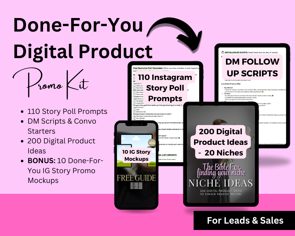 Done-For-You Digital Product Promo Kit