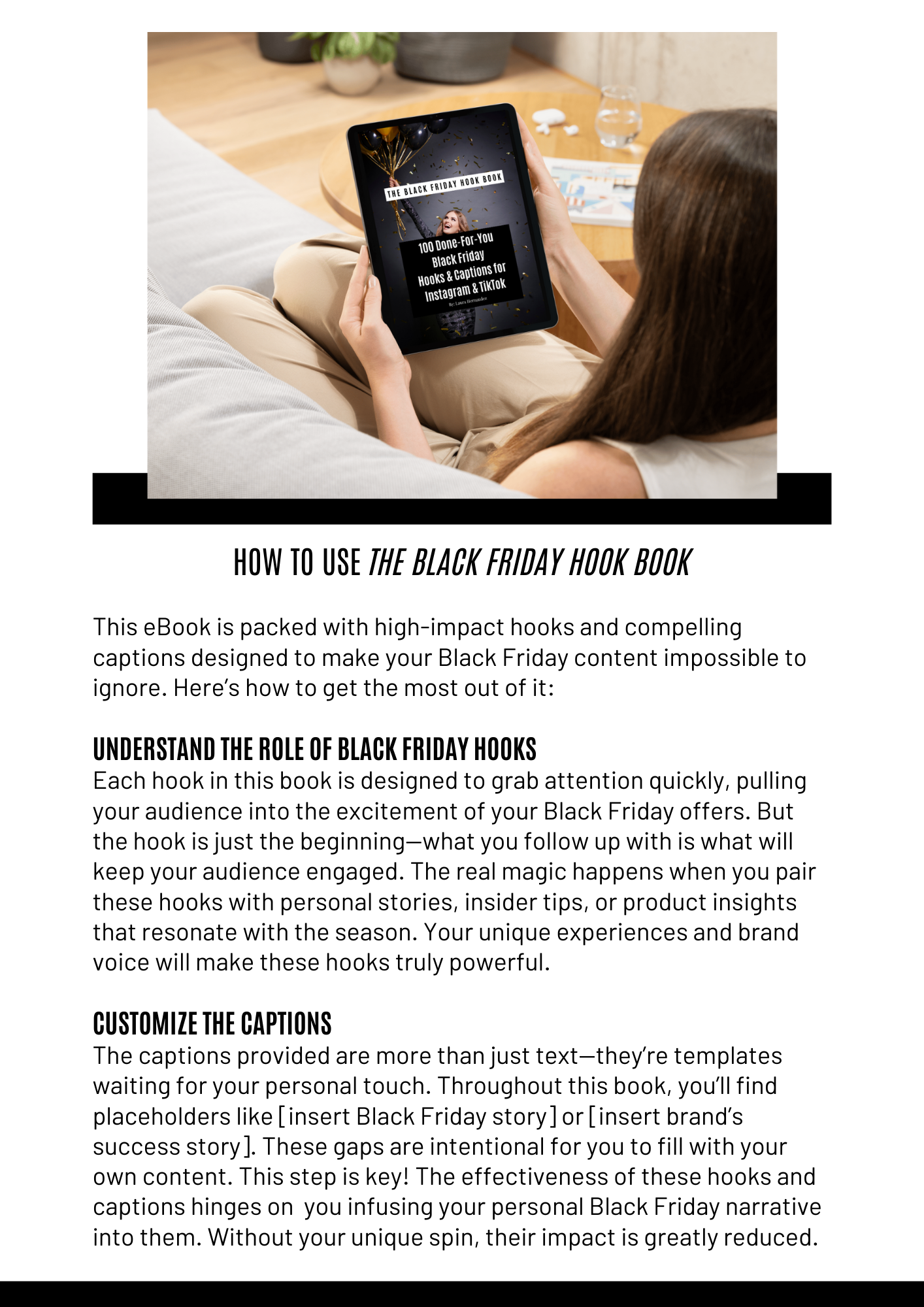 Black Friday Hook Book