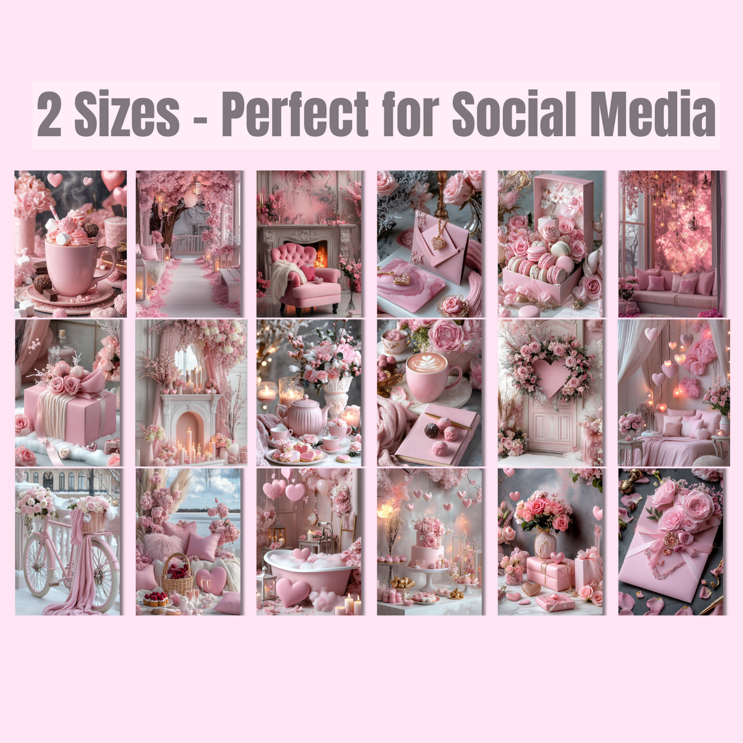 Valentine's Day Social Media Image Collection