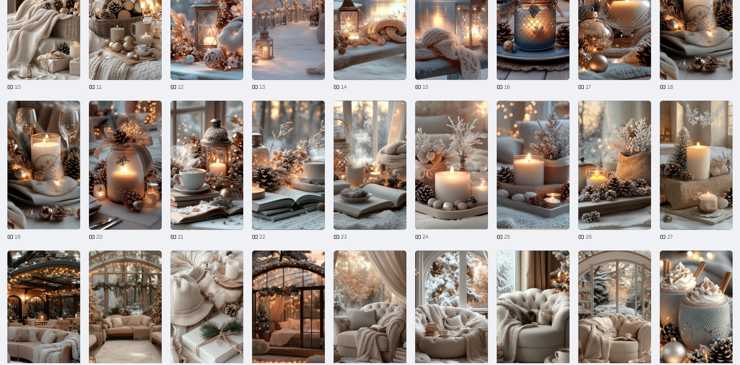 Winter Wonderland Social Media Image Collection