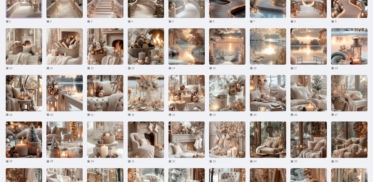 Winter Wonderland Social Media Image Collection